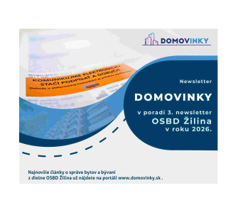 Domovinky - Novinky z OSBD Žilina 3/2026
