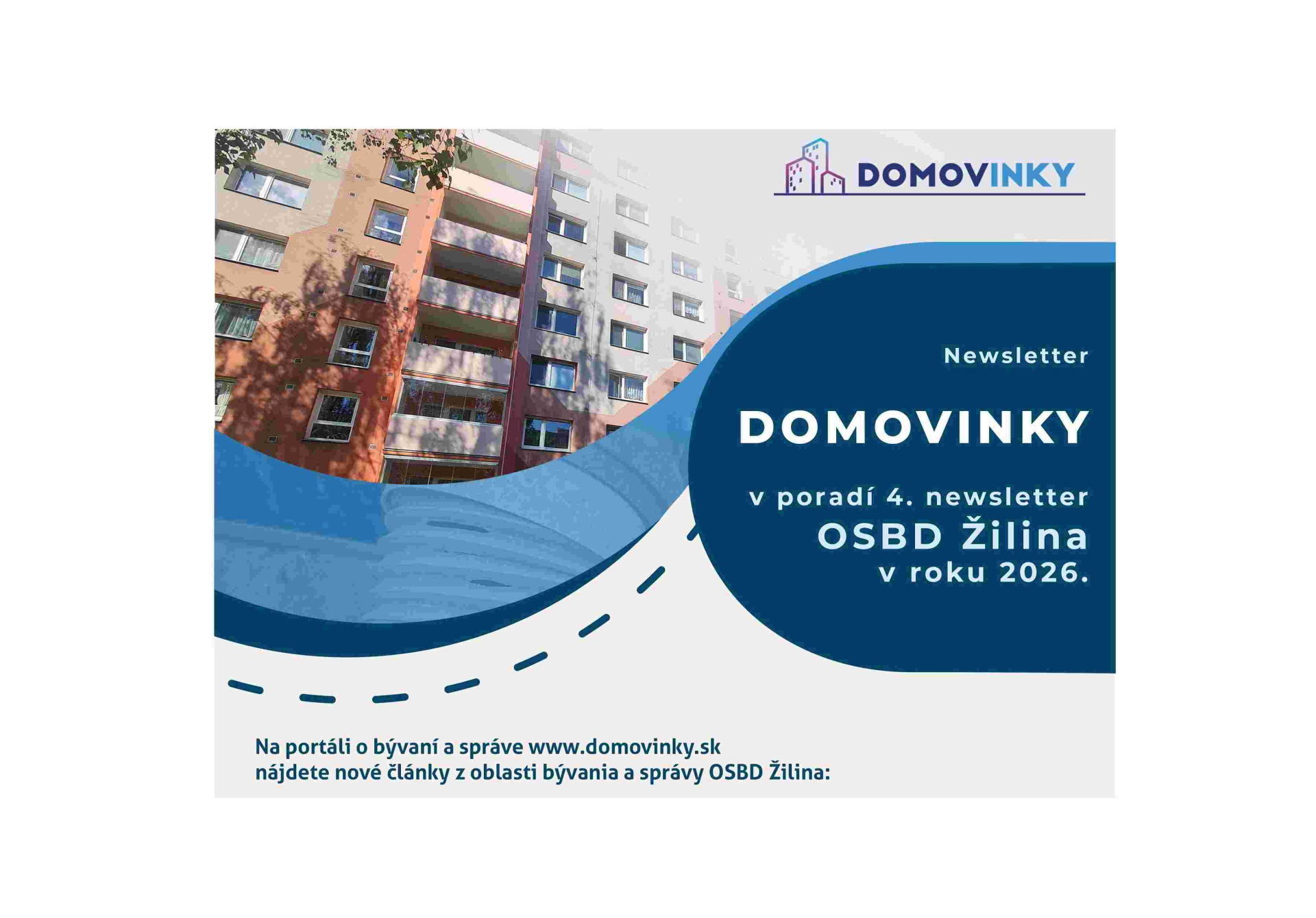 Domovinky - Novinky z OSBD Žilina 4/2026